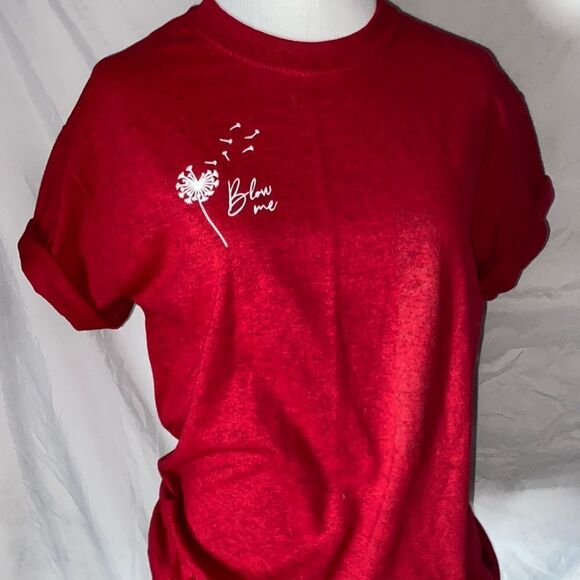 “Blow Me”, Custom Dandelion Graphic, Unisex Tee - Picture 11 of 15